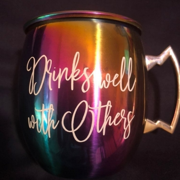 Other - Drinks well with Others Metalic Metal cup